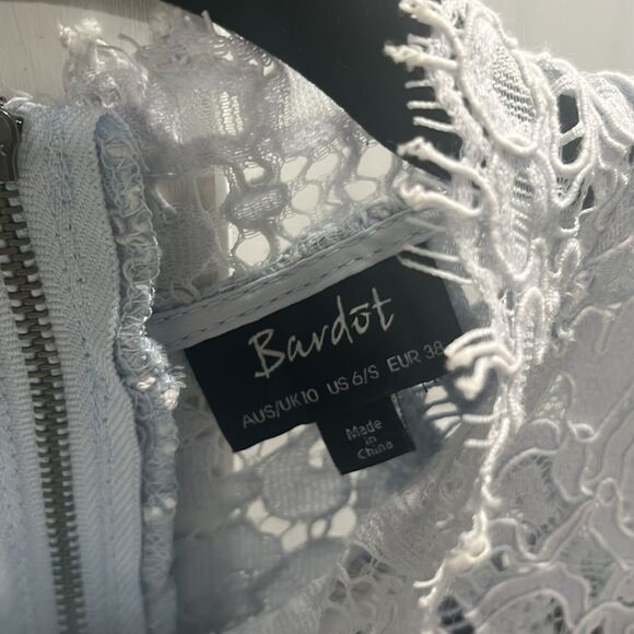 BARDOT Light Blue Mariana Light Blue Mist Pencil Dress, Size 6/S - Picture 6 of 12